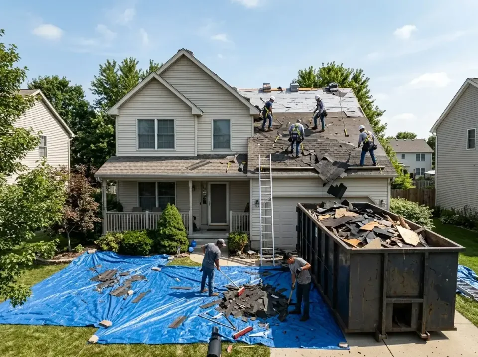 roof-replacement-debris-remova-004 — frequently asked questions, Cheapest Dumpster Rentals in Southport, IN